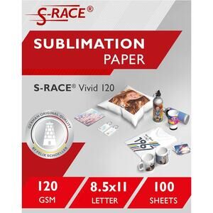 Sublimation Paper For Printers With Sublimation Inks, 8.5 x 11 inch, 100 Sheets